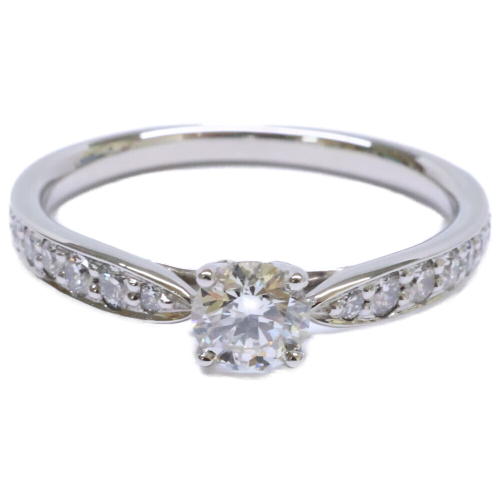 TIFFANY&Co. Tiffany & Co. Newly polished Pt950 0.25ct Round Brilliant Diamond...